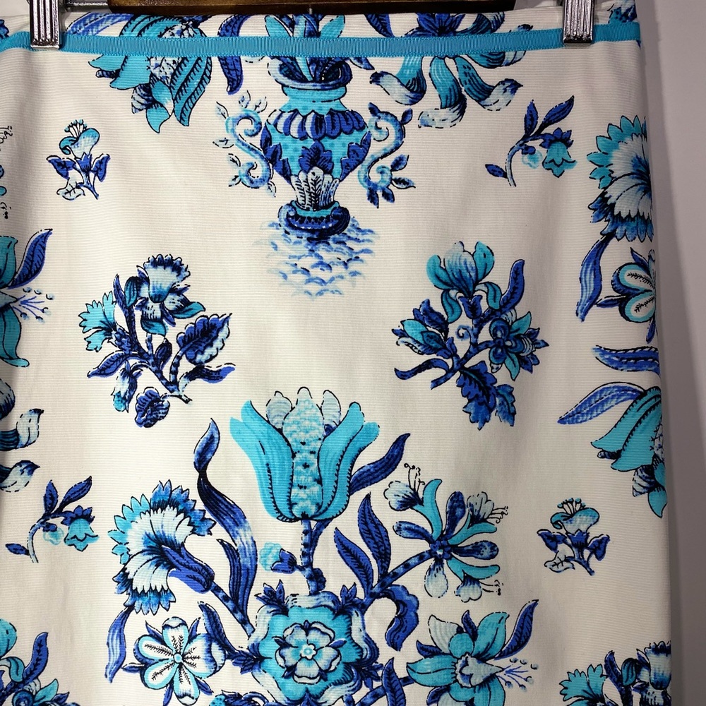 Talbots NWT’s Skirt, Mini, Pencil, Blue and White, Size 6 - Picture 4 of 11